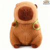 Cute 7.8" brown capybara plushie with a turtle bag by ToyNeighbor, showcasing its soft fur and adorable expression.