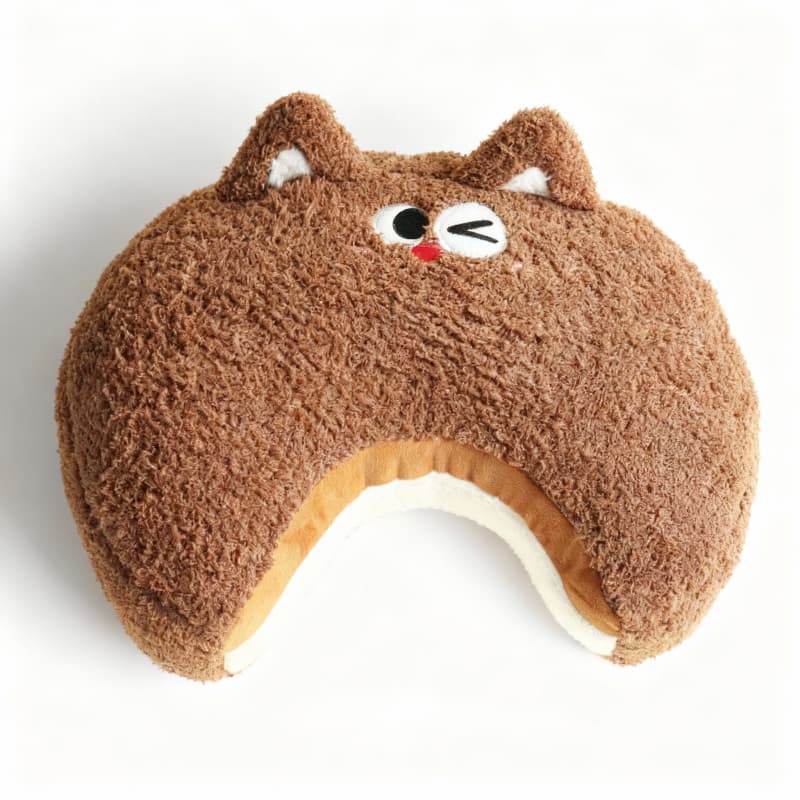 ToyNeighbor 40 cm plushie of a cute, fluffy cat in a sitting pose, showcasing soft fur and playful expression.