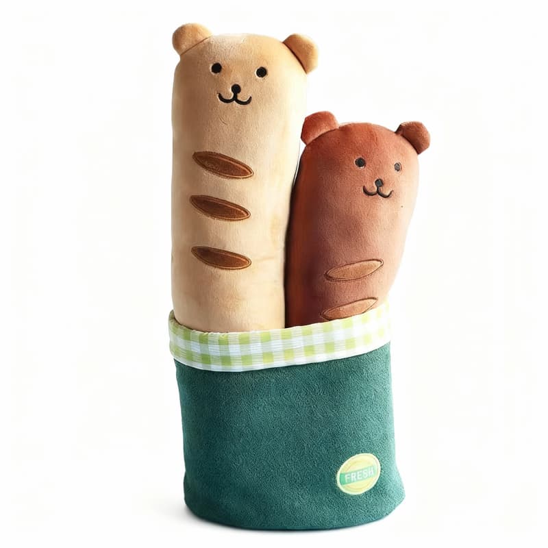 52 cm法棍熊 plushie by ToyNeighbor, featuring a cute bear design in a baguette shape, soft and cuddly texture.