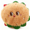 Soft 3.54" Little Hamburger Plush Pendant by ToyNeighbor, featuring a cute, smiling hamburger design.