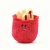 Soft red French fry plush pendant by ToyNeighbor, measuring 3.74 inches, showcasing its cute design and plush texture.