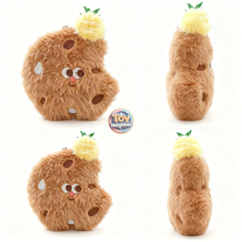 Soft Cookie Plush Pendant by ToyNeighbor, 3.74" cute stuffed food accessory with detailed features.