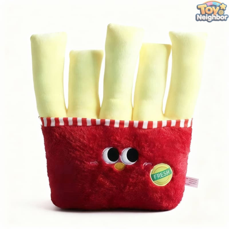 ToyNeighbor 42cm plushie in the shape of crispy French fries, featuring a soft, cuddly texture and vibrant colors.