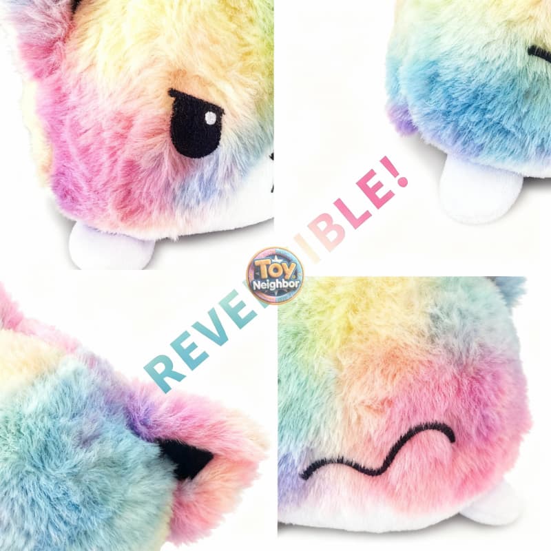 ToyNeighbor plushie 翻转猫15 in a playful pose, showcasing its soft fur and charming features.