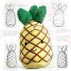 ToyNeighbor plushie pineapple pet toy with a soft, textured exterior and vibrant colors, perfect for playtime.