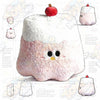Cherry pudding plushie by ToyNeighbor, 38cm, featuring a cute design with vibrant colors and soft texture.