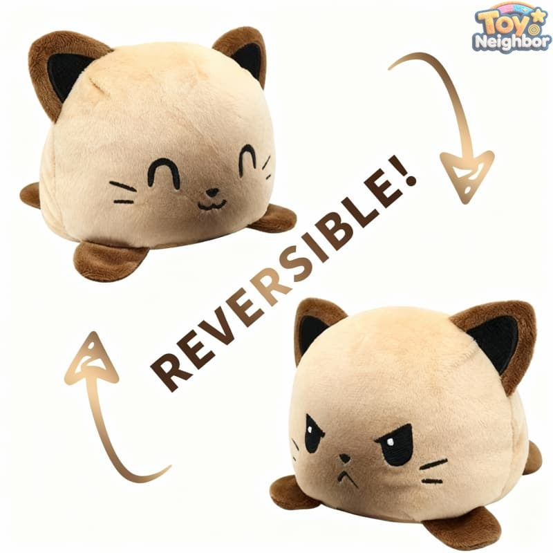 ToyNeighbor 翻转猫15 plushie in a playful pose with soft fur and colorful features, ideal for cuddling.