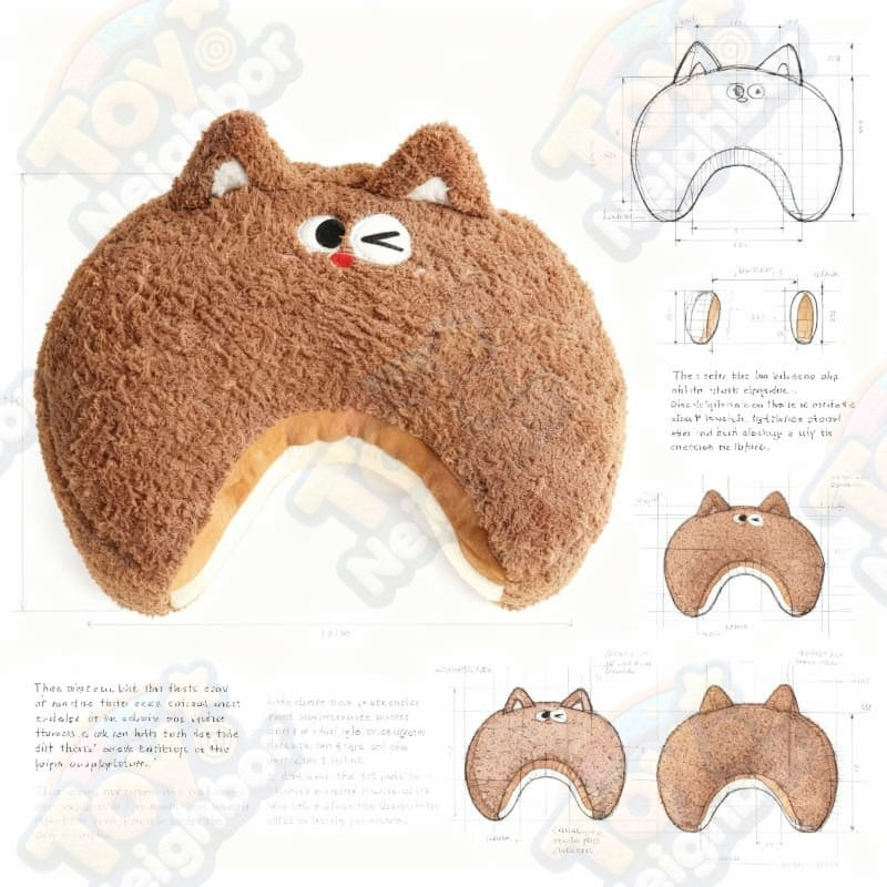 ToyNeighbor plushie of a 40 cm Mousse Cat, featuring soft fur and a cute, playful expression.