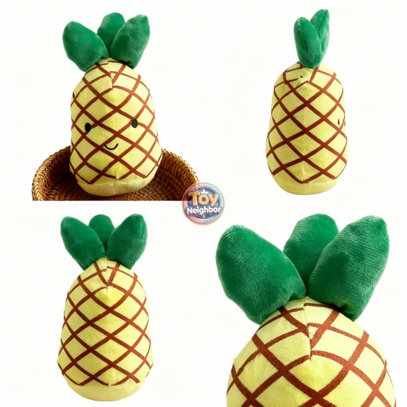 ToyNeighbor plushie pineapple pet toy, soft and colorful, ideal for playful pets.