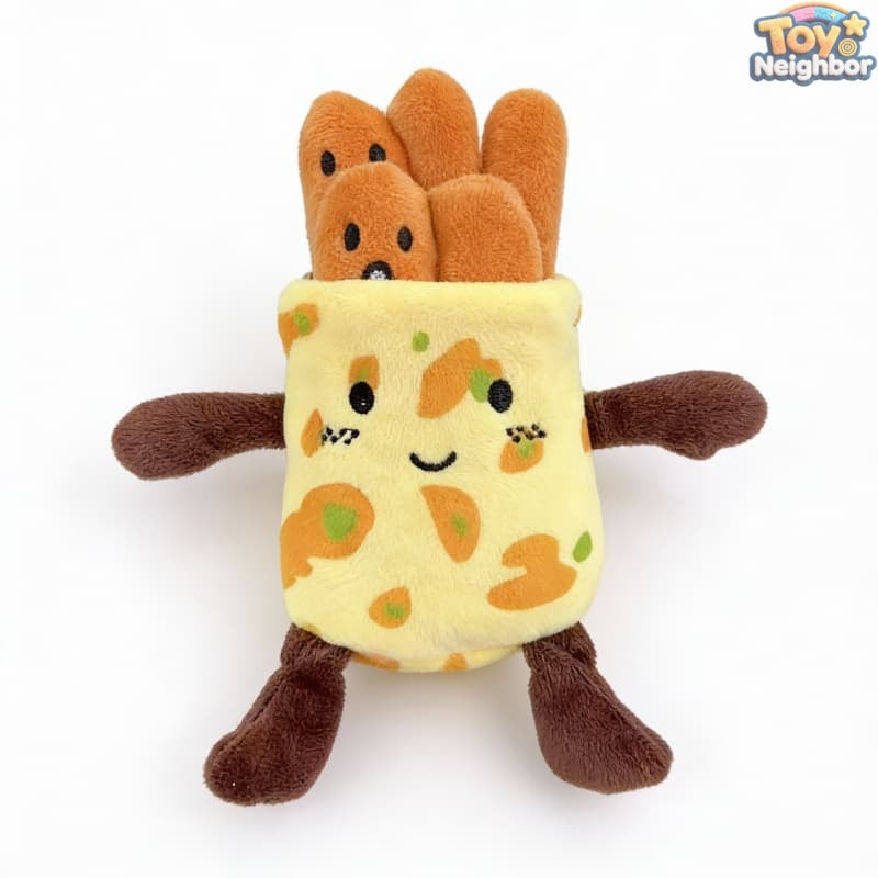 ToyNeighbor plushie of 煎饼果子12 with a removable design, showcasing vibrant colors and detailed textures.