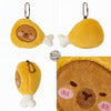 ToyNeighbor plushie set featuring 6 adorable capybara-themed hanging ornaments in soft, colorful designs.