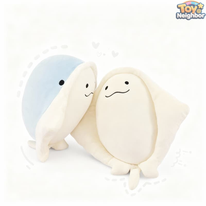 ToyNeighbor plushie of a stingray, featuring soft texture and adorable design, ideal for cuddling and display.