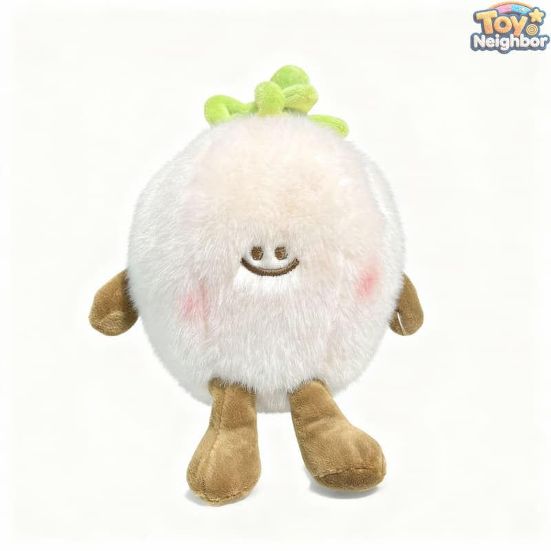 Colorful plush fruit keychain from ToyNeighbor, featuring soft textures and vibrant designs.