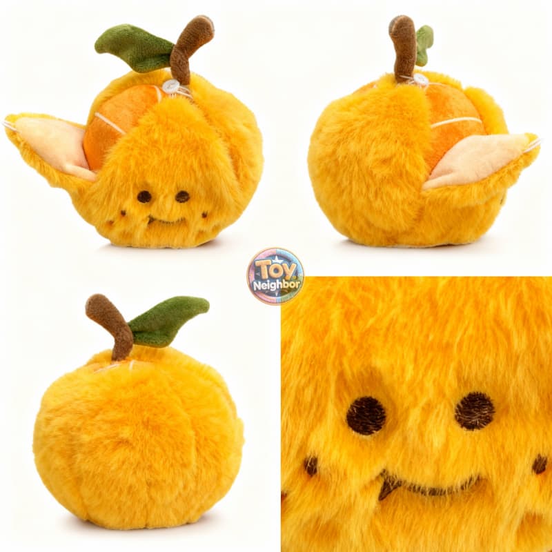 6-inch orange plushie from ToyNeighbor, featuring a soft detachable design with a vibrant orange color.
