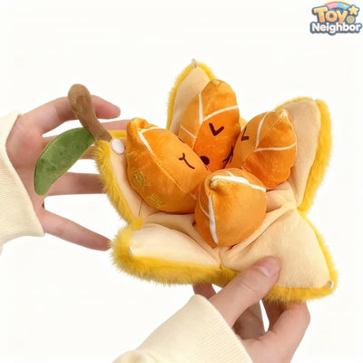 6-inch orange plushie from ToyNeighbor, featuring a soft, detachable design with a vibrant orange color.