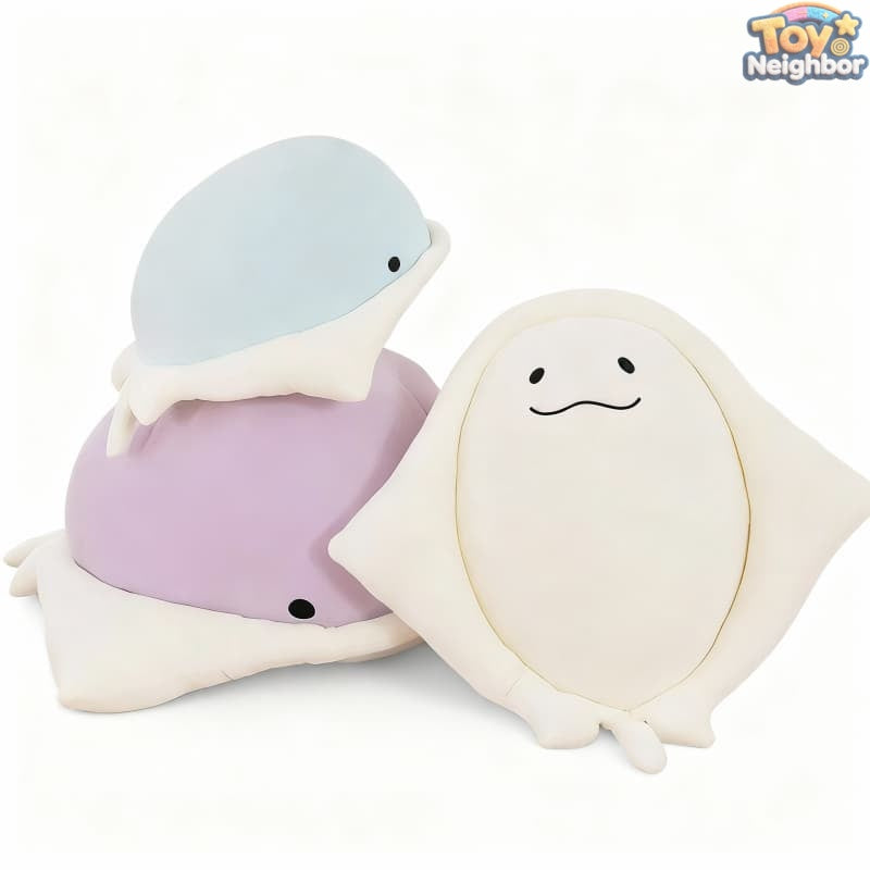 ToyNeighbor plushie of a stingray, featuring soft fabric and detailed fins, perfect for cuddling and play.
