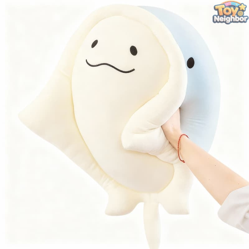 ToyNeighbor plushie of a manta ray, featuring soft textures and realistic design, perfect for cuddling and play.