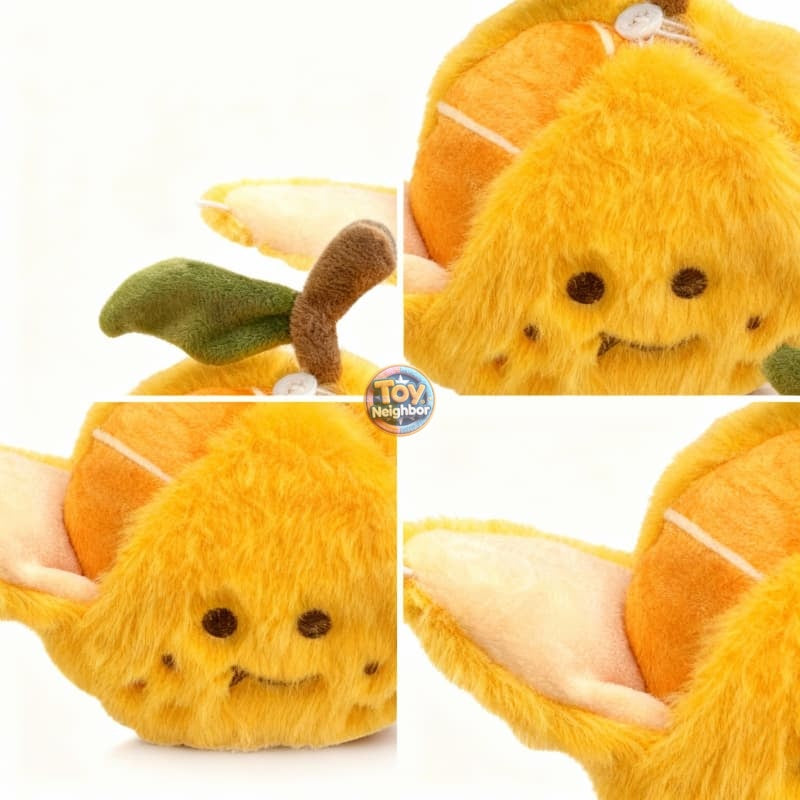 6-inch orange plushie by ToyNeighbor, featuring a detachable design and soft, textured fabric for cuddly playtime.