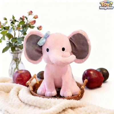 Elephant Plushie | 9.8" Pink Stuffed Animals