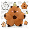Capybara Plush Pillow/Cushion | 19.7" Brown Stuffed Animal Pillow