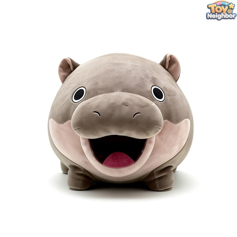 Hippo Plushie | 7.9" & 15.8" Cute Gray Stuffed Animals