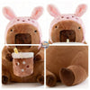 Rabbit Ears capybara plushie | 9.8"-11.8" brown stuffed animals