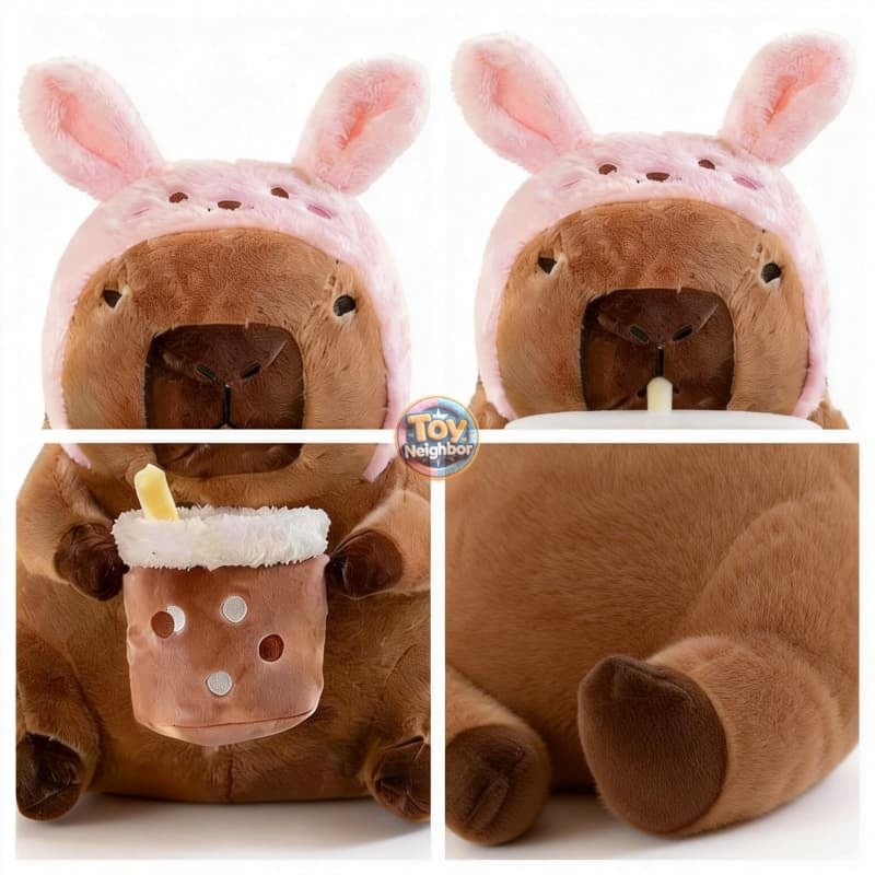Rabbit Ears capybara plushie | 9.8"-11.8" brown stuffed animals