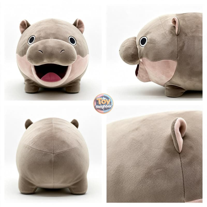 Hippo Plushie | 7.9" & 15.8" Cute Gray Stuffed Animals