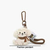 3-inch ToyNeighbor puppy plush keychain with a cute scarf, soft charm, perfect for dog lovers.