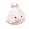 Kawaii 7" white dolphin plush pendant nestled in a cozy nest, designed by ToyNeighbor for cuddly companionship.