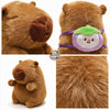 Brown Capybara plushie from ToyNeighbor with a food backpack, featuring a cute and cuddly design.