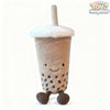 Cute Boba Plush by ToyNeighbor in 9" and 12" sizes, featuring soft bubble tea design and a smiling face.