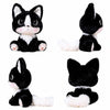 Black and white cat plushie from ToyNeighbor, 9.84 inches, featuring soft fur and a cute, cuddly design.