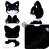 ToyNeighbor black and white cat plushie, 9.84 inches, featuring soft fabric and a cute design.