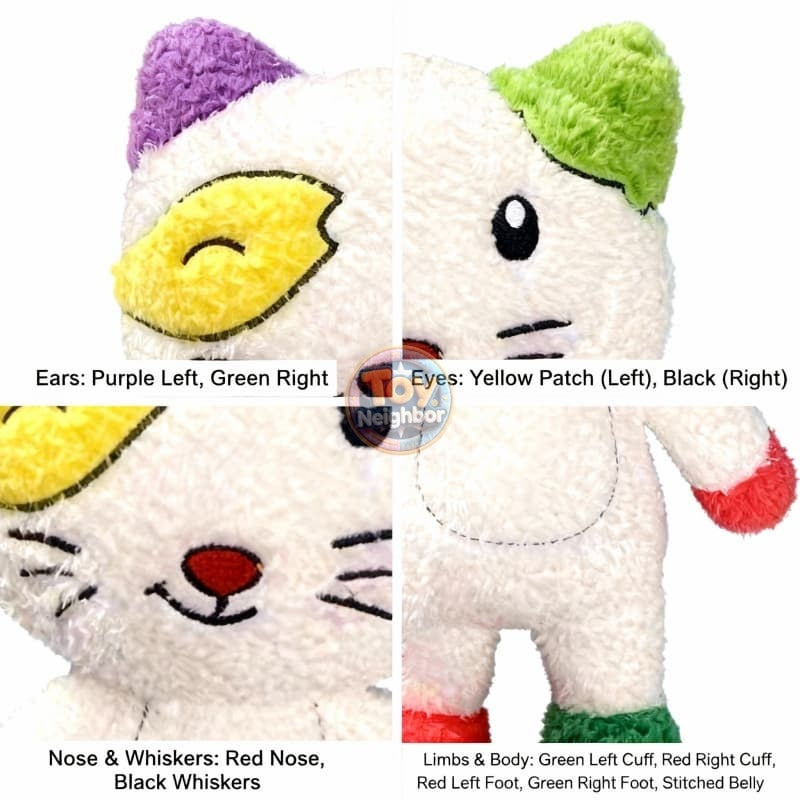 Soft ToyNeighbor cute cat plushie, 13.78" tall, featuring a cuddly design and fluffy fur.