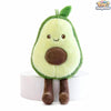 ToyNeighbor avocado plushie, 7.8" soft stuffed vegetable with a smiling face, perfect for cuddling and decoration.