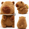 Brown capybara plushie with a burger bag, 7.8 inches, by ToyNeighbor, featuring cute and soft details.