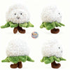 ToyNeighbor 4.7" plush cauliflower with a cute smiling face, soft texture, and vibrant green leaves.