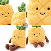 Cute smiling pineapple plushie by ToyNeighbor, 7.87 inches, soft and huggable stuffed vegetable toy.