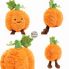7.87-inch ToyNeighbor pumpkin plush with a cute smiling face, perfect for cuddling or as a decorative stuffed vegetable.